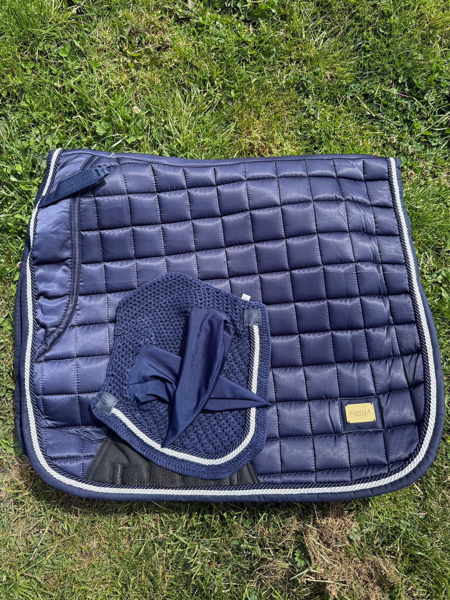 Navy Saddle Pad&Fly Veil