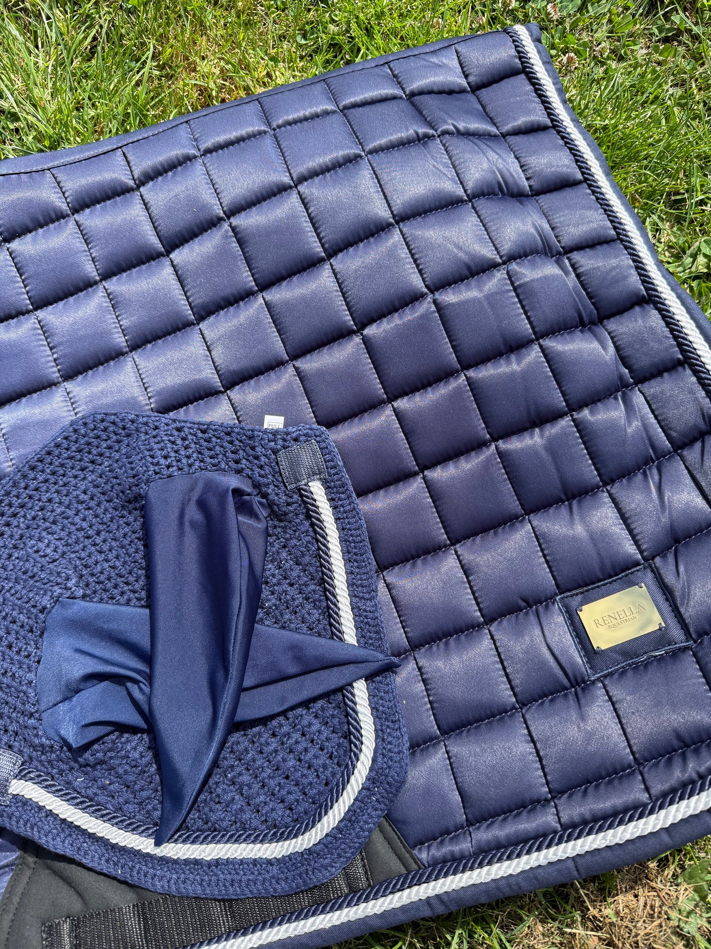 Navy Saddle Pad&Fly Veil
