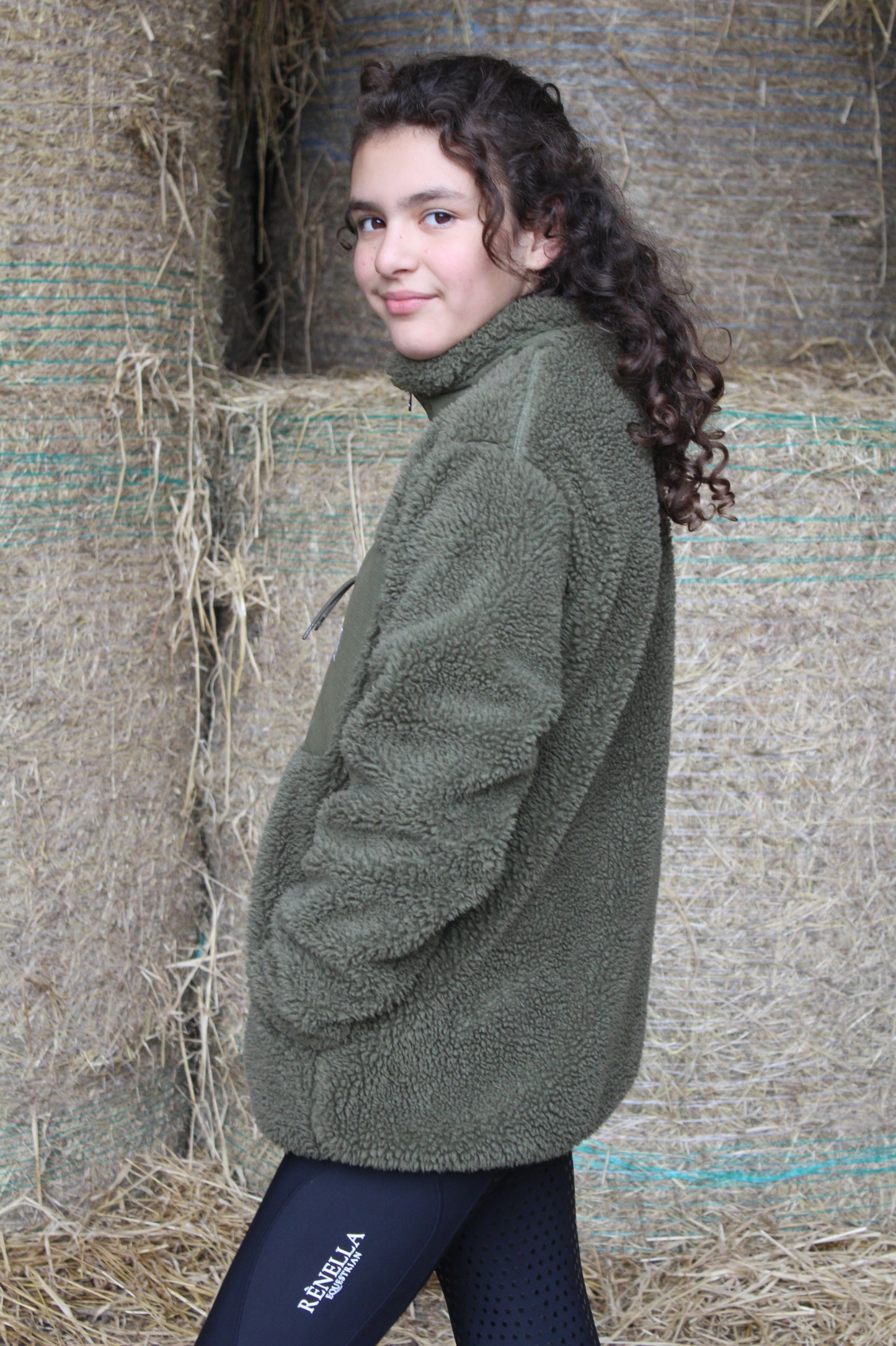 Teddy Fleece in Khaki
