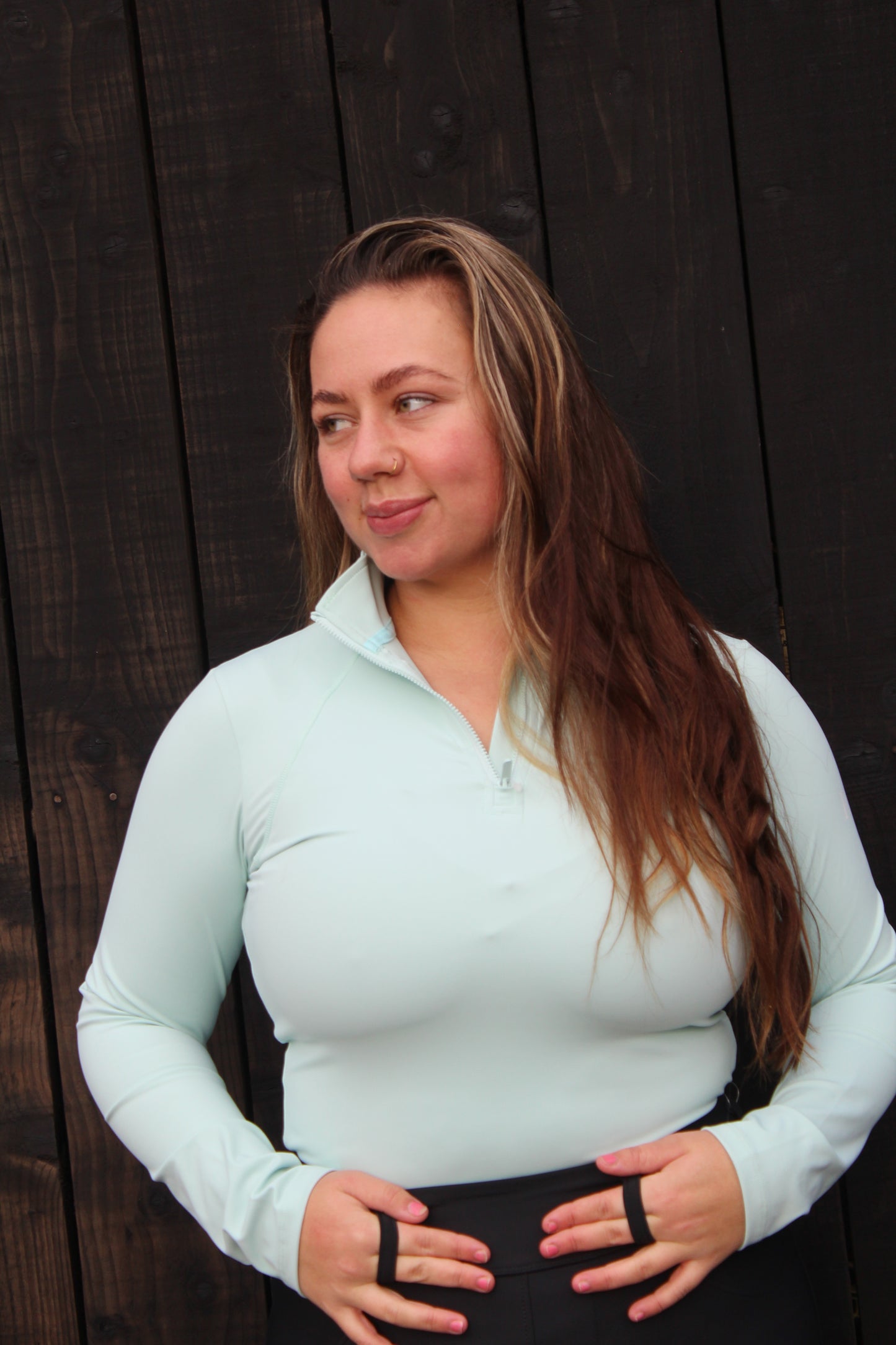 Mint Long Sleeve Tech Top