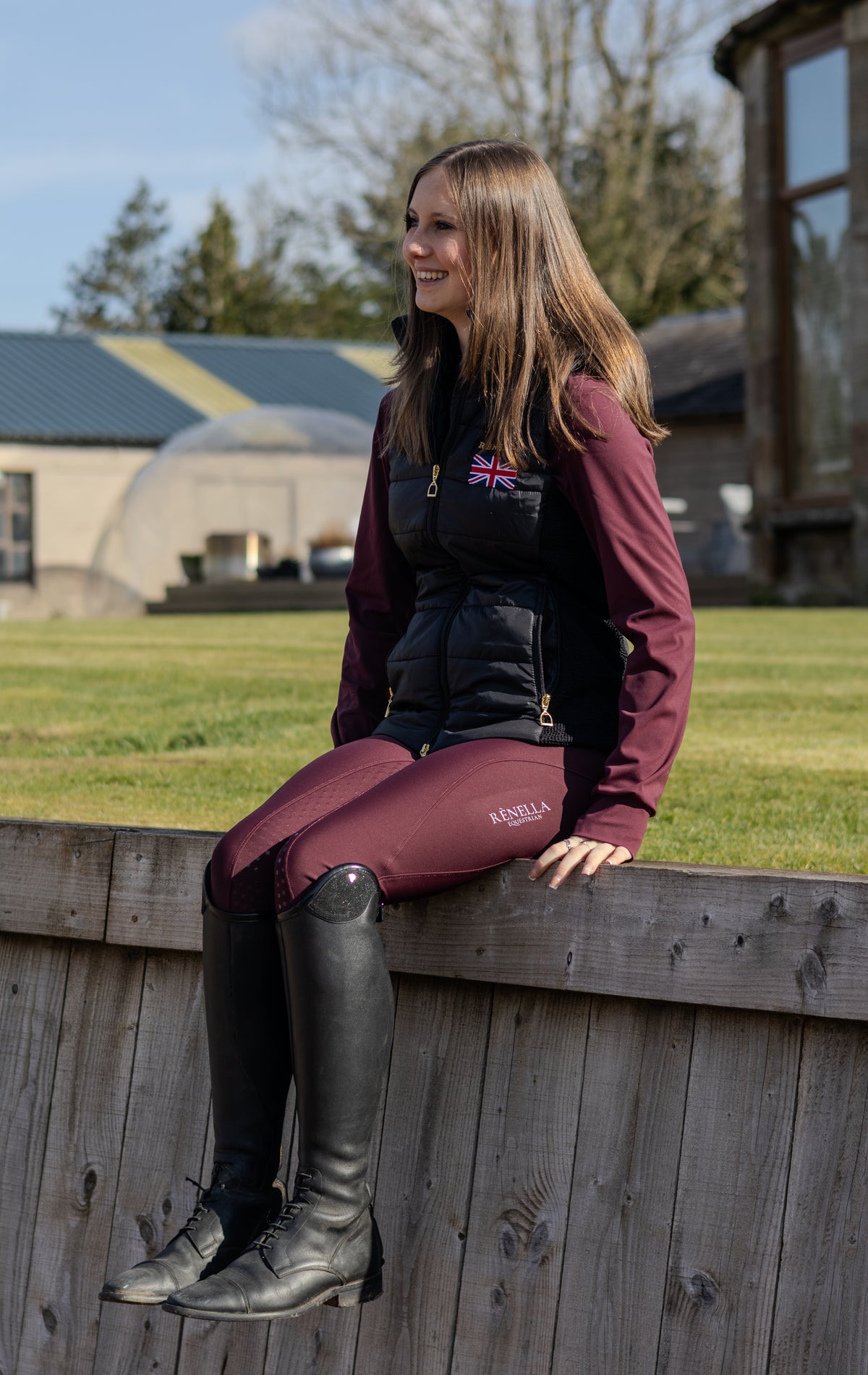Wine Hybrid Breeches