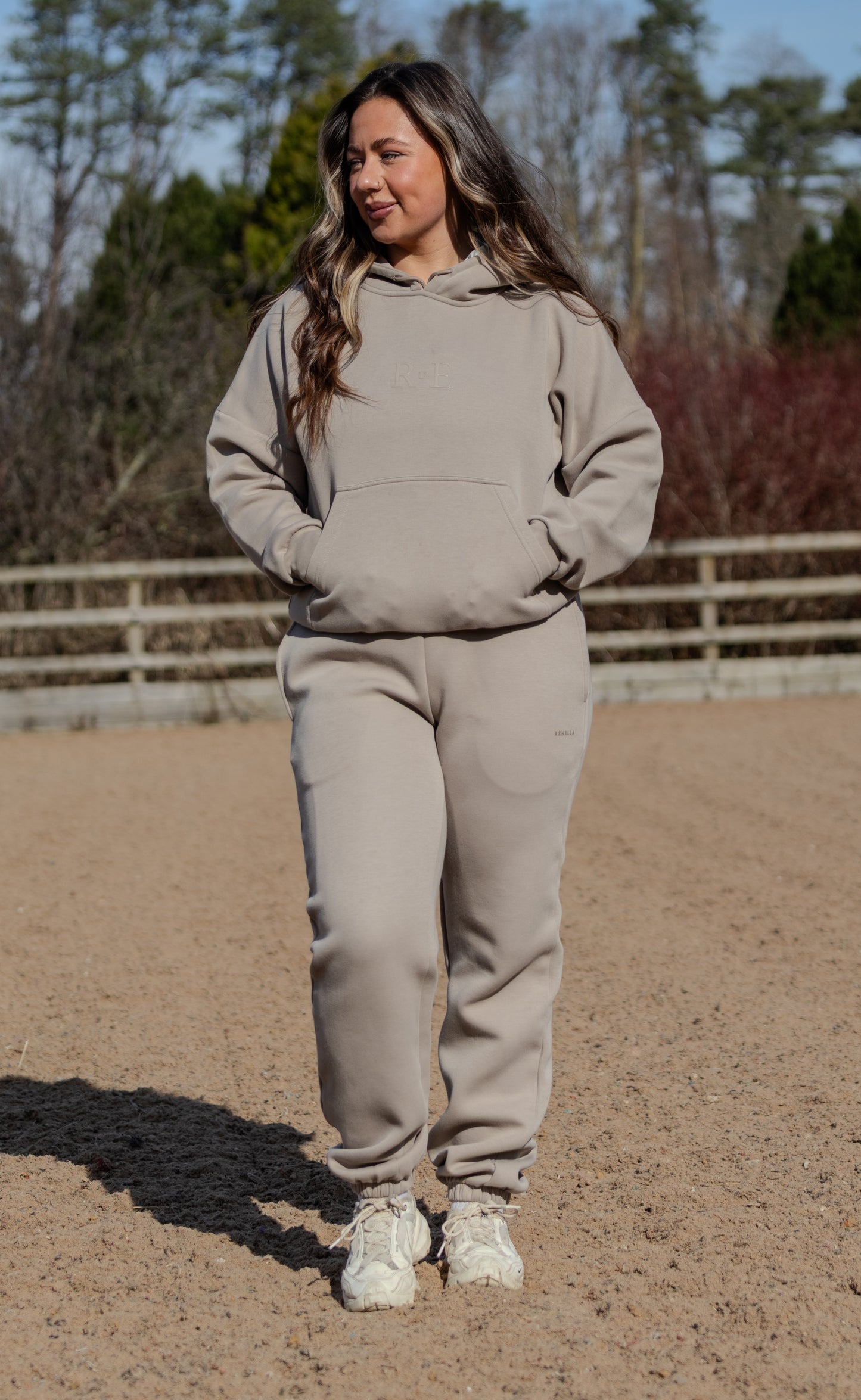 Icon Hoodie in Taupe