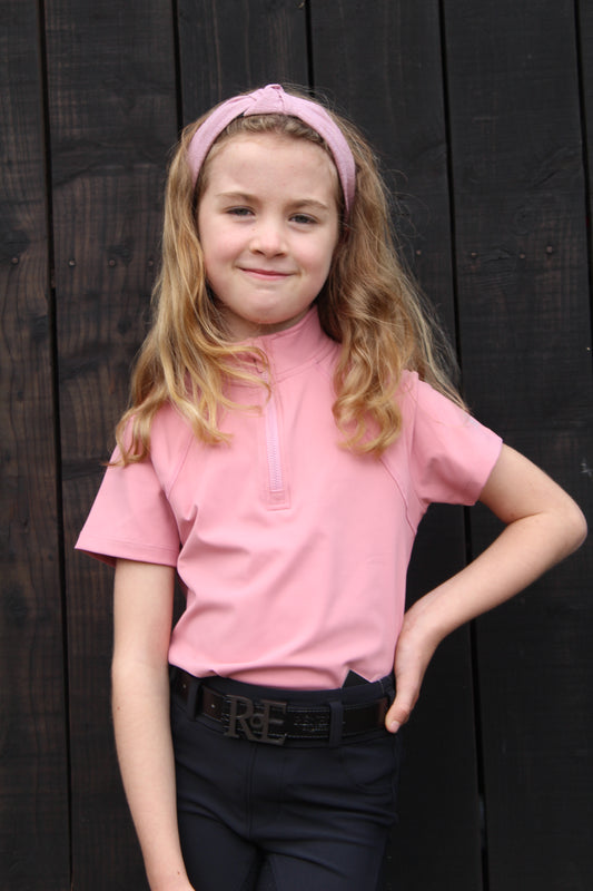 Blush Short Sleeve Tech Top
