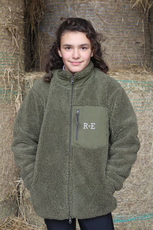 Teddy Fleece in Khaki