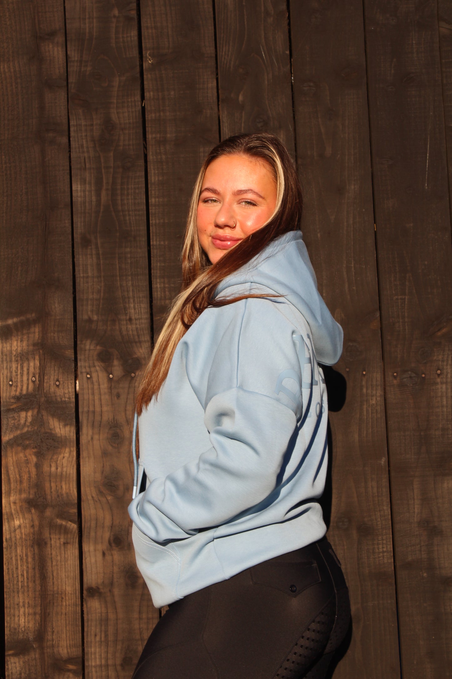 Icon Hoodie in Powder Blue