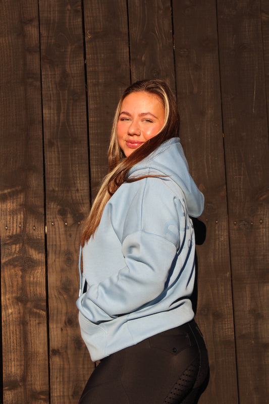 Icon Hoodie in Powder Blue