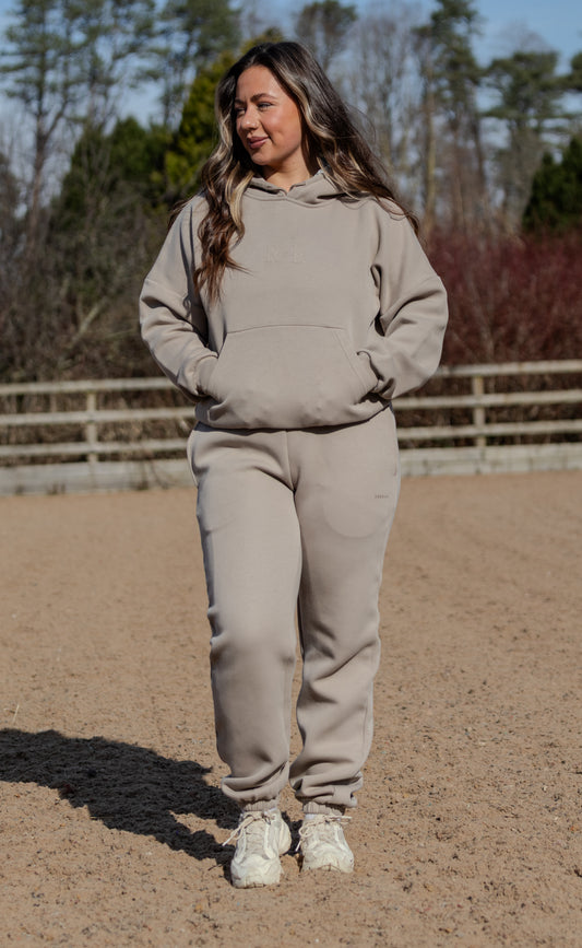 Icon Hoodie in Taupe